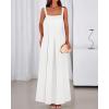 imageBTFBM Women Summer Square Neck Maxi Dress Spring 2026 Elegant Classy Sleeveless Formal Wedding Guest Cocktail DressesWhite