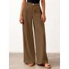 imageBTFBM Women Wide Leg Pants High Waisted Spring 2026 Business Casual Outfits Slacks Trousers Dressy Palazzo Pants PocketsBrown