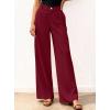 imageBTFBM Women Wide Leg Pants High Waisted Spring 2026 Business Casual Outfits Slacks Trousers Dressy Palazzo Pants PocketsBurgundy
