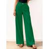 imageBTFBM Women Wide Leg Pants High Waisted Spring 2026 Business Casual Outfits Slacks Trousers Dressy Palazzo Pants PocketsGreen