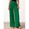 imageBTFBM Women Wide Leg Pants High Waisted Spring 2026 Business Casual Outfits Slacks Trousers Dressy Palazzo Pants PocketsGreen