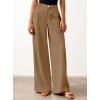 imageBTFBM Women Wide Leg Pants High Waisted Spring 2026 Business Casual Outfits Slacks Trousers Dressy Palazzo Pants PocketsKhaki