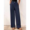 imageBTFBM Women Wide Leg Pants High Waisted Spring 2026 Business Casual Outfits Slacks Trousers Dressy Palazzo Pants PocketsNavy Blue