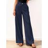 imageBTFBM Women Wide Leg Pants High Waisted Spring 2026 Business Casual Outfits Slacks Trousers Dressy Palazzo Pants PocketsNavy Blue