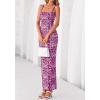 imageBTFBM Womens Maxi Dress 2026 Spring Floral Sexy Spaghetti Straps Sleeveless Bodycon Summer Beach Wedding Guest DressesDark Purple Print