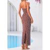 imageBTFBM Womens Maxi Dress 2026 Spring Floral Sexy Spaghetti Straps Sleeveless Bodycon Summer Beach Wedding Guest DressesDot Coffee Blue