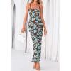 imageBTFBM Womens Maxi Dress 2026 Spring Floral Sexy Spaghetti Straps Sleeveless Bodycon Summer Beach Wedding Guest DressesFloral Blue