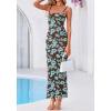 imageBTFBM Womens Maxi Dress 2026 Spring Floral Sexy Spaghetti Straps Sleeveless Bodycon Summer Beach Wedding Guest DressesFloral Blue