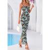 imageBTFBM Womens Maxi Dress 2026 Spring Floral Sexy Spaghetti Straps Sleeveless Bodycon Summer Beach Wedding Guest DressesFloral Blue