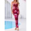 imageBTFBM Womens Maxi Dress 2026 Spring Floral Sexy Spaghetti Straps Sleeveless Bodycon Summer Beach Wedding Guest DressesFloral Rose Pink