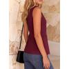 imageBTFBM Blazers for Women Vest Tops Business Casual Outfits Button Down Sleeveless Pockets Office Work Clothes Spring 2026Burgundy