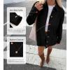 imageBTFBM Faux Suede Jacket Women Fall Fashion 2026 Leather Jackets Long Sleeve Button Down Winter Coats Shackets OuterwearBlack