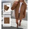 imageBTFBM Faux Suede Jacket Women Fall Fashion 2026 Leather Jackets Long Sleeve Button Down Winter Coats Shackets OuterwearCamel