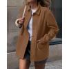 imageBTFBM Faux Suede Jacket Women Fall Fashion 2026 Leather Jackets Long Sleeve Button Down Winter Coats Shackets OuterwearCamel