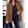 imageBTFBM Faux Suede Jacket Women Fall Fashion 2026 Leather Jackets Long Sleeve Button Down Winter Coats Shackets OuterwearCamel