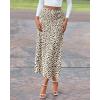 imageBTFBM Satin Skirts for Women Trendy Spring Summer 2026 High Waisted Leopard Print Cocktail Wedding Long Silk Midi SkirtApricot Black