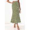 imageBTFBM Satin Skirts for Women Trendy Spring Summer 2026 High Waisted Leopard Print Cocktail Wedding Long Silk Midi SkirtDot Army Green White
