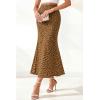 imageBTFBM Satin Skirts for Women Trendy Spring Summer 2026 High Waisted Leopard Print Cocktail Wedding Long Silk Midi SkirtDot Brown Black