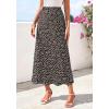 imageBTFBM Satin Skirts for Women Trendy Spring Summer 2026 High Waisted Leopard Print Cocktail Wedding Long Silk Midi SkirtDot Coffee Green