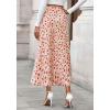 imageBTFBM Satin Skirts for Women Trendy Spring Summer 2026 High Waisted Leopard Print Cocktail Wedding Long Silk Midi SkirtFloral Apricot Red