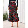 imageBTFBM Satin Skirts for Women Trendy Spring Summer 2026 High Waisted Leopard Print Cocktail Wedding Long Silk Midi SkirtFloral Black Red