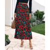 imageBTFBM Satin Skirts for Women Trendy Spring Summer 2026 High Waisted Leopard Print Cocktail Wedding Long Silk Midi SkirtFloral Black Red