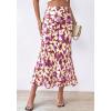 imageBTFBM Satin Skirts for Women Trendy Spring Summer 2026 High Waisted Leopard Print Cocktail Wedding Long Silk Midi SkirtFloral Brown Beige