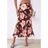 imageBTFBM Satin Skirts for Women Trendy Spring Summer 2026 High Waisted Leopard Print Cocktail Wedding Long Silk Midi SkirtFloral Brown Pink