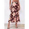 imageBTFBM Satin Skirts for Women Trendy Spring Summer 2026 High Waisted Leopard Print Cocktail Wedding Long Silk Midi SkirtFloral Brown Pink