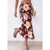 imageBTFBM Satin Skirts for Women Trendy Spring Summer 2026 High Waisted Leopard Print Cocktail Wedding Long Silk Midi SkirtFloral Brown Pink