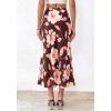 imageBTFBM Satin Skirts for Women Trendy Spring Summer 2026 High Waisted Leopard Print Cocktail Wedding Long Silk Midi SkirtFloral Brown Pink