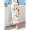 imageBTFBM Satin Skirts for Women Trendy Spring Summer 2026 High Waisted Leopard Print Cocktail Wedding Long Silk Midi SkirtFloral White