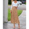 imageBTFBM Satin Skirts for Women Trendy Spring Summer 2026 High Waisted Leopard Print Cocktail Wedding Long Silk Midi SkirtKhaki Black
