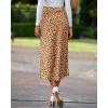 imageBTFBM Satin Skirts for Women Trendy Spring Summer 2026 High Waisted Leopard Print Cocktail Wedding Long Silk Midi SkirtKhaki Black