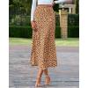 imageBTFBM Satin Skirts for Women Trendy Spring Summer 2026 High Waisted Leopard Print Cocktail Wedding Long Silk Midi SkirtKhaki Black