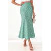 imageBTFBM Satin Skirts for Women Trendy Spring Summer 2026 High Waisted Leopard Print Cocktail Wedding Long Silk Midi SkirtLake Blue