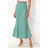 imageBTFBM Satin Skirts for Women Trendy Spring Summer 2026 High Waisted Leopard Print Cocktail Wedding Long Silk Midi SkirtLake Blue