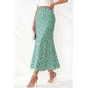 imageBTFBM Satin Skirts for Women Trendy Spring Summer 2026 High Waisted Leopard Print Cocktail Wedding Long Silk Midi SkirtLake Blue