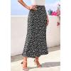 imageBTFBM Satin Skirts for Women Trendy Spring Summer 2026 High Waisted Leopard Print Cocktail Wedding Long Silk Midi SkirtPolka Dot Black White
