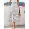 imageBTFBM Satin Skirts for Women Trendy Spring Summer 2026 High Waisted Leopard Print Cocktail Wedding Long Silk Midi SkirtPolka Dot White Black
