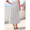 imageBTFBM Satin Skirts for Women Trendy Spring Summer 2026 High Waisted Leopard Print Cocktail Wedding Long Silk Midi SkirtPolka Dot White Black