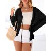 imageBTFBM Summer Cardigans for Women Lightweight 2026 Spring Crochet Mesh Long Sleeve Tie Front Knit Beach Vacation OutfitsBlack