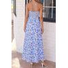 imageBTFBM Summer Dresses for Women 2026 Spring Floral Spaghetti Strap Smocked Cutout Maxi Dress Resort Beach Vacation OutfitFloral Blue