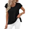 imageBTFBM Sweater Vest Women 2026 Spring Summer Cap Sleeve Crew Neck Casual Loose Business Tops Western Vacation OutfitsBlack