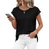 imageBTFBM Sweater Vest Women 2026 Spring Summer Cap Sleeve Crew Neck Casual Loose Business Tops Western Vacation OutfitsBlack