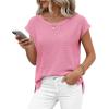 imageBTFBM Sweater Vest Women 2026 Spring Summer Cap Sleeve Crew Neck Casual Loose Business Tops Western Vacation OutfitsPink