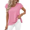 imageBTFBM Sweater Vest Women 2026 Spring Summer Cap Sleeve Crew Neck Casual Loose Business Tops Western Vacation OutfitsPink