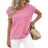 imageBTFBM Sweater Vest Women 2026 Spring Summer Cap Sleeve Crew Neck Casual Loose Business Tops Western Vacation OutfitsPink