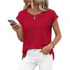 imageBTFBM Sweater Vest Women 2026 Spring Summer Cap Sleeve Crew Neck Casual Loose Business Tops Western Vacation OutfitsRed