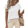 imageBTFBM Sweater Vest Women 2026 Spring Summer Cap Sleeve Crew Neck Casual Loose Business Tops Western Vacation OutfitsWhite